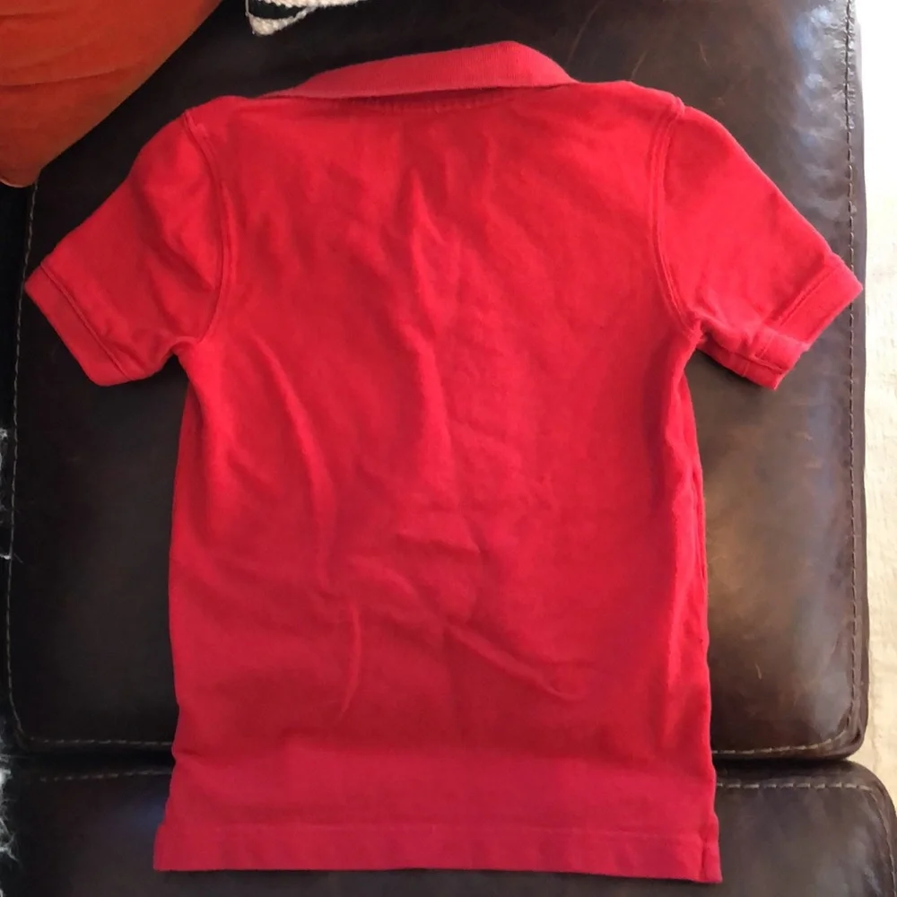 KIDS GAP KIDS Red Short Sleeve Cotton Polo t-shirt - S